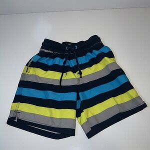 Wonder Nation Boys Quick Dry Swim Trunks 3 Pocket Tropical Shorts XS‎ (4-5)